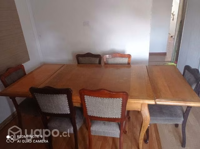 Comedor de roble 6 sillas (usado) - Imagen 3