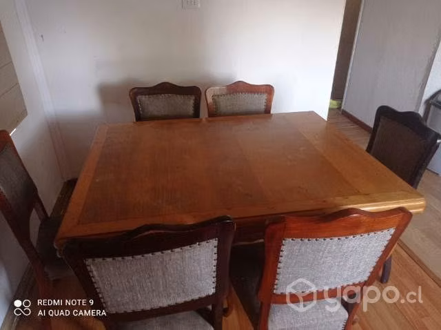 Comedor de roble 6 sillas (usado)