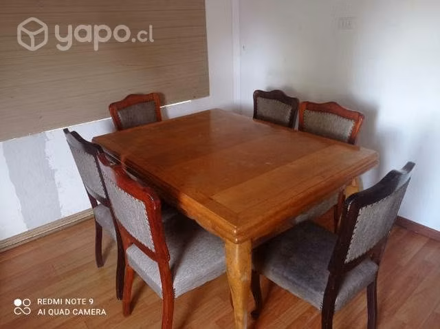 Comedor de roble 6 sillas (usado) - Imagen 4