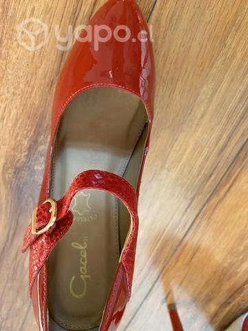 Zapato charol rojo GACEL n* 34 - Imagen 3