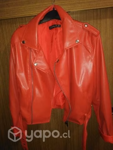 Chaqueta ecocuero mujer