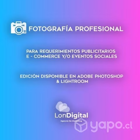 Fotografía profesional para producto - evento