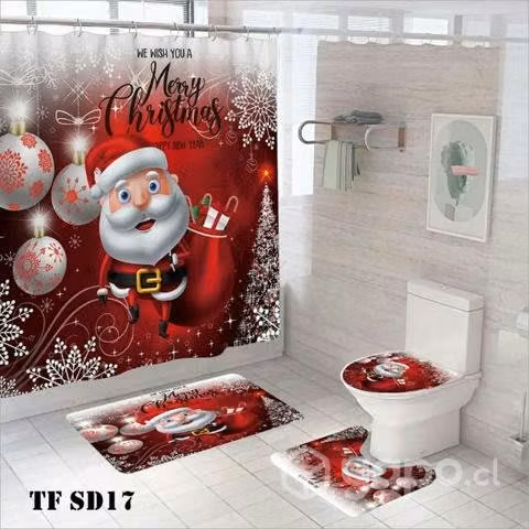 Set de baño navideño