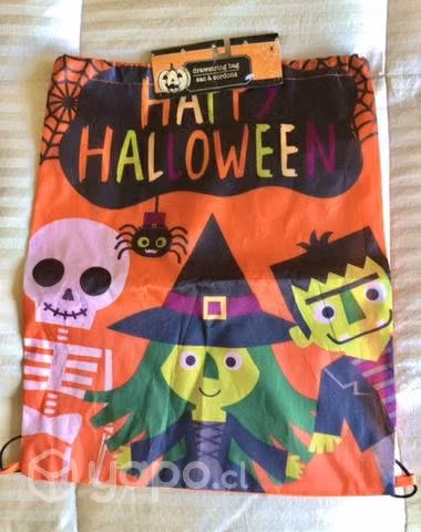 Halloween Bolso Morral + Calavera Colgante Nuevos