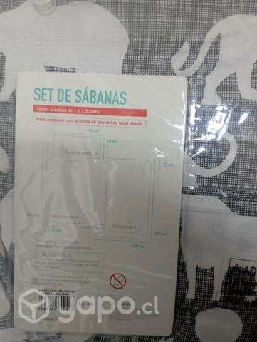 Sábanas de 1,5 plaza - Imagen 2