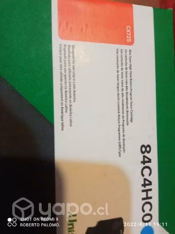 Juego de toner lexmark 4 colores originales