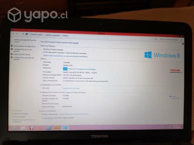 Notebook Toshiba por renovación