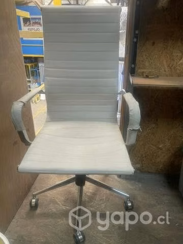 Silla escritorio blanca - Imagen 2