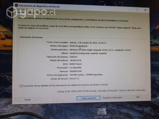 Computador de escritorio marca lenovo - Imagen 6