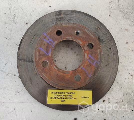 Disco Freno Trasero Izquierdo (VS085) Volkswagen S