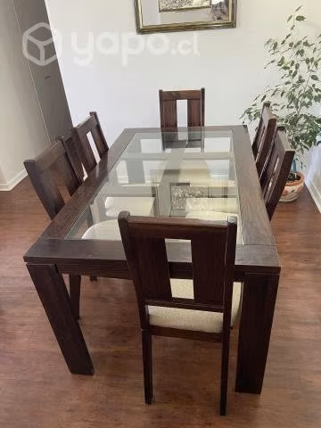 Juego comedor 6 sillas