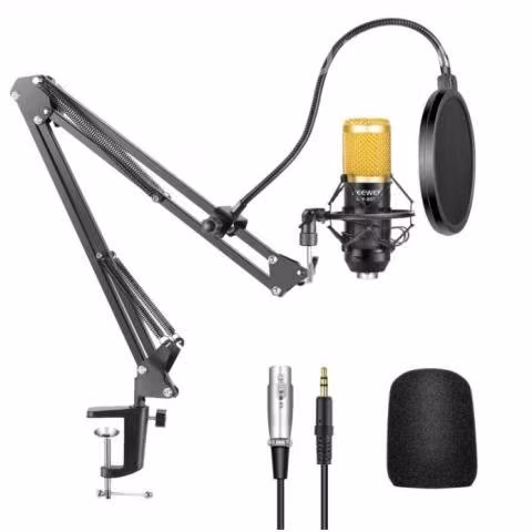 Microfono condensador USB Streaming con Brazo de t