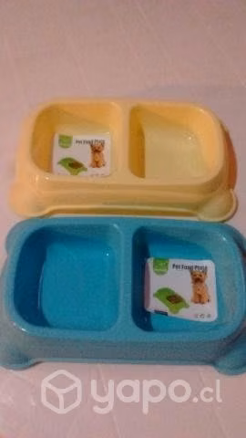 Platos mascota doble