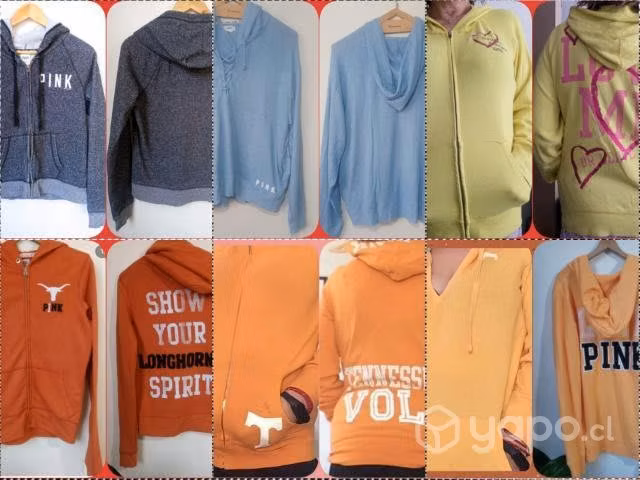 Lote de 6 POLERONES PINK sin detalles