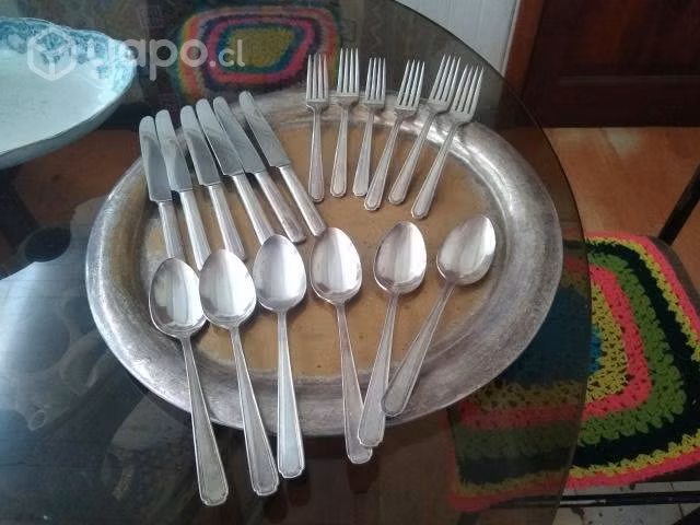 Antiguo juego plaque 18 piezas - Imagen 3