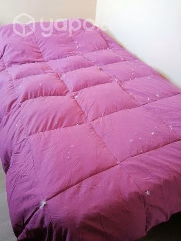 Plumón plumas reversible 1,5 plazas, nuevo