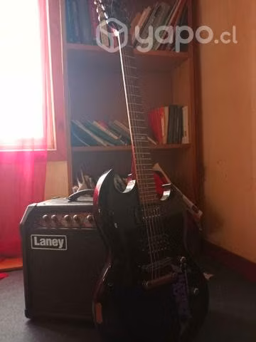 Guitarra electrica ltd + amplificador Laney