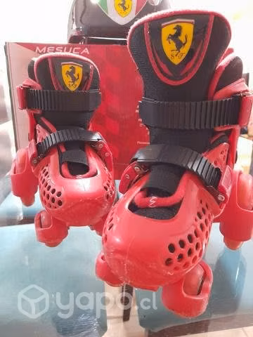 Patín paralelo ferrari rojo talla 26-29