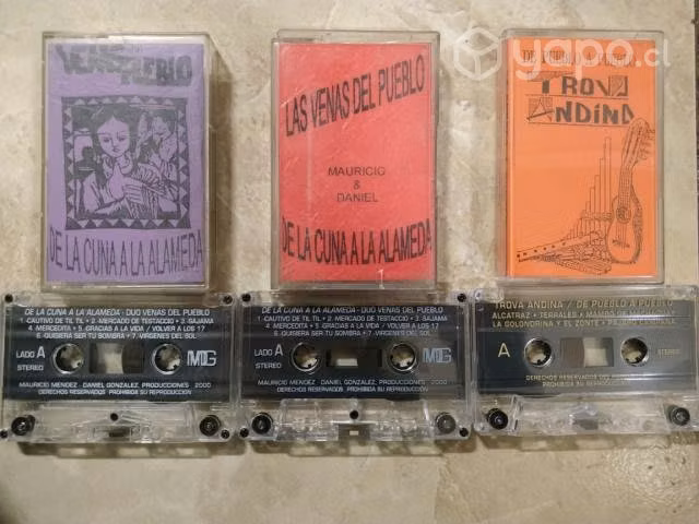 Mt109: pack tapes venas del pueblo / trova andina