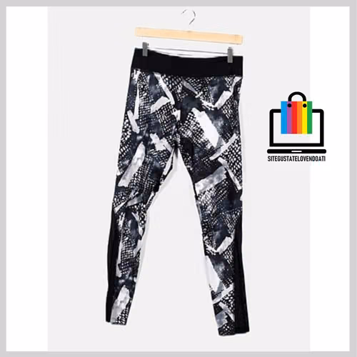 Calza Legging Bicolor Deportiva Estampado Forever