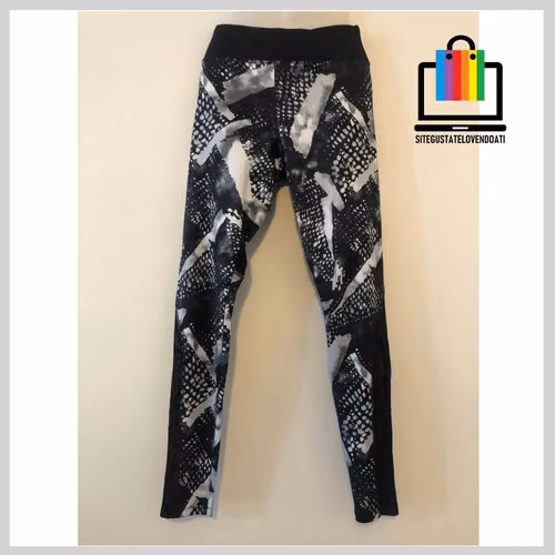 Calza Legging Bicolor Deportiva Estampado Forever