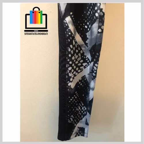 Calza Legging Bicolor Deportiva Estampado Forever
