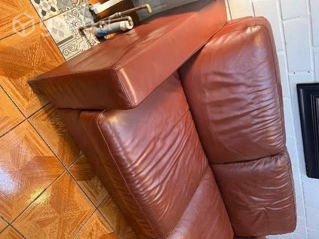 Sofá 100% cuero - Imagen 4