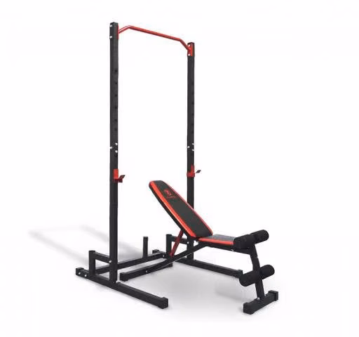 Jaula Power Rack con banco abdominal
