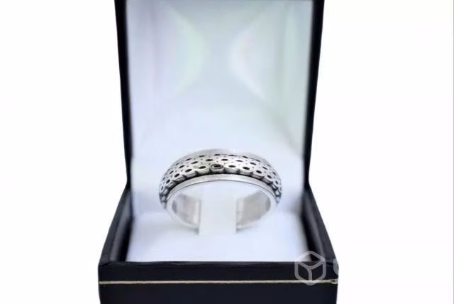 Anillo plata fina ley para hombre #2