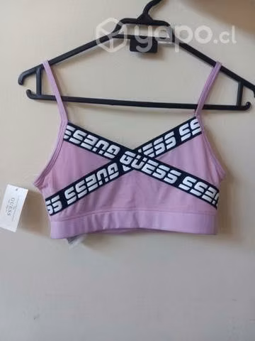Top desportivo guess sostén deportivo color lila S
