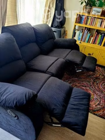 Sillon bergere 3 cuerpos color negro