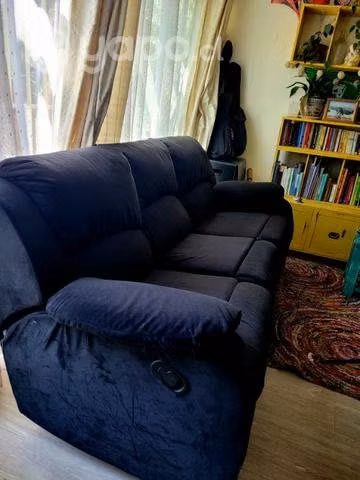 Sillon bergere 3 cuerpos color negro