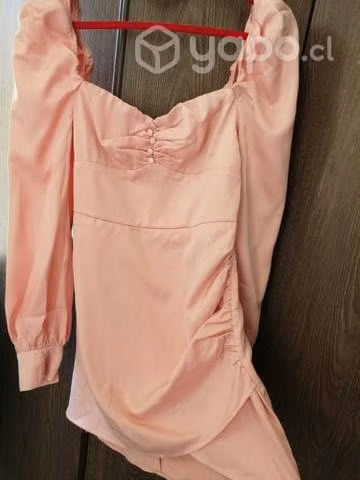 Vestido shein corto rosado talla XS