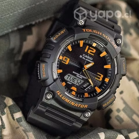 Reloj casio aqs810wc-8 solar somos tienda