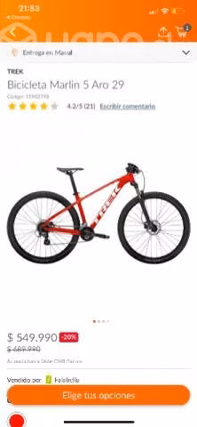 Bicicleta trek marlin 5