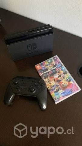 Consola switch + Mando Pro + Mario kart