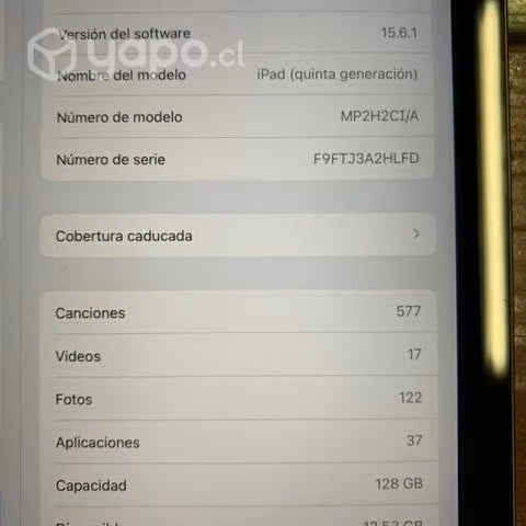 Ipad 5ta generación 128GB - Imagen 2