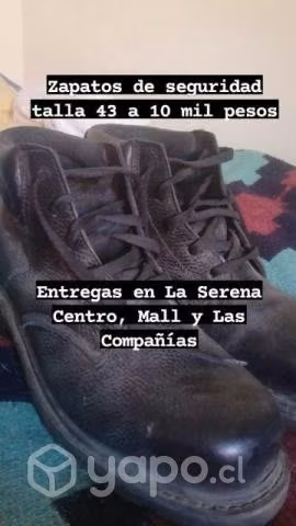 Zapato de Seguridad Talla 43 negro