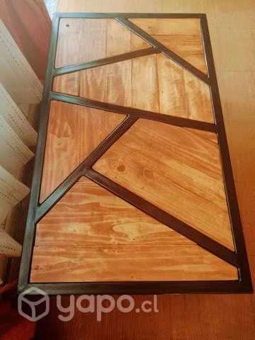 Mesa de centro madera metal