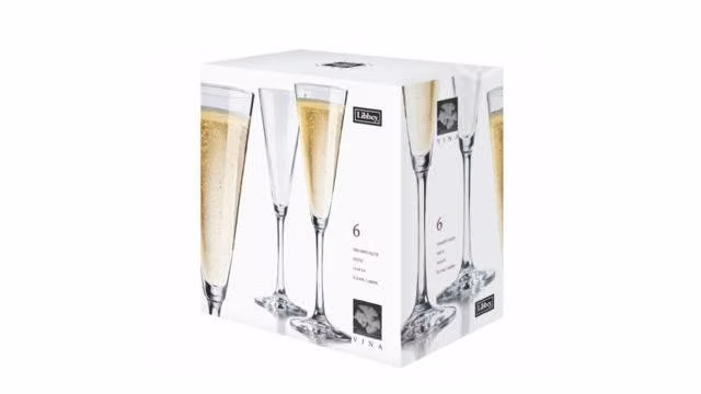 Set 6 copas flauta Libbey