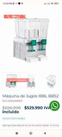 Maquina de jugo