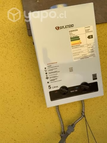 Calefont 5lts +bomba de agua 120w