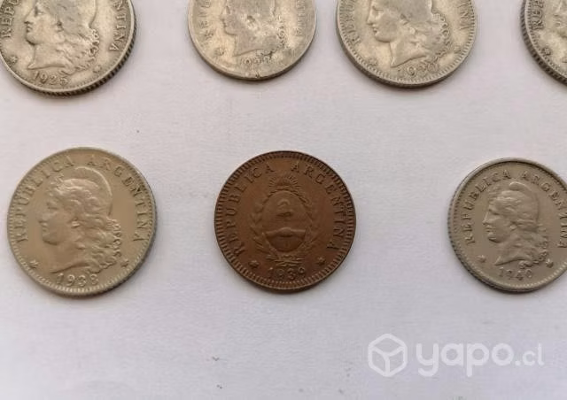 Moneda Argentina lote 1924-1940