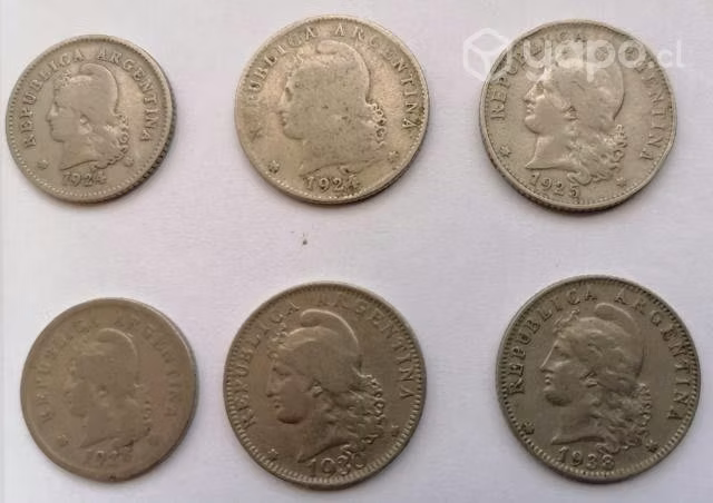 Moneda Argentina lote 1924-1940