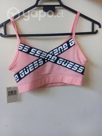 Top guess deportivo rosado talla XS - Imagen 2