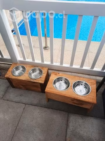 Comederos para Perros de Madera - Imagen 4