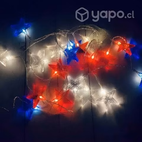 Luces led Patrias Chile Navidad - Imagen 2