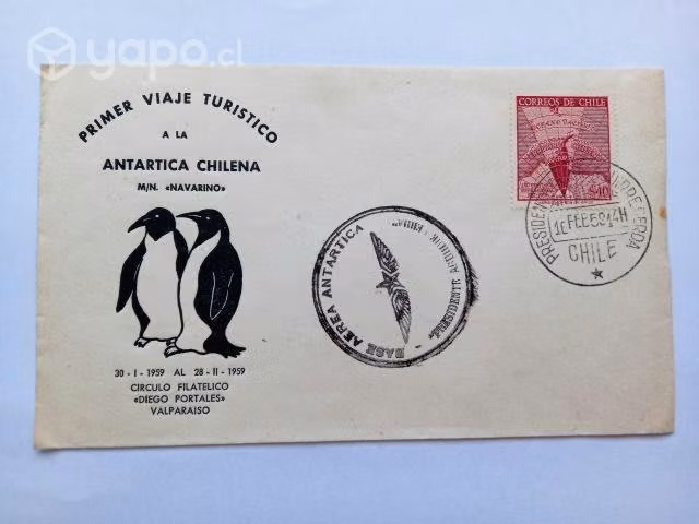 Sobre 1° Viaje Turístico Antártica Chilena - 1959