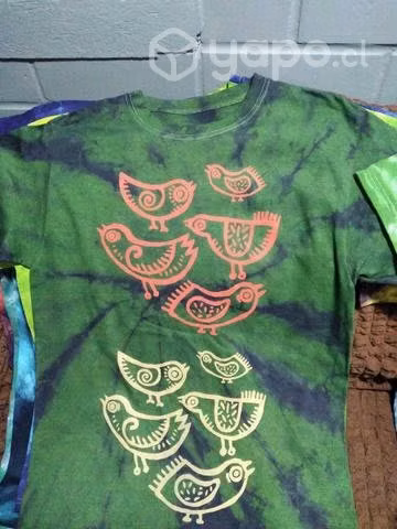 Poleras estampadas de algodon