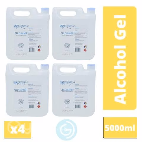 Pack X4 Alcohol Gel Cleaner 70% 5 Litros Bidón GD